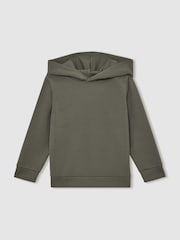 Reiss Dark Sage Fabien Hoodie - Image 2 of 4