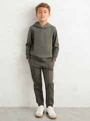 Reiss Dark Sage Fabien Hoodie - Image 3 of 4