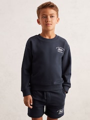 Reiss Canby Cotton Blend Motor Cars Sweatshirt - Bild 1 von 4