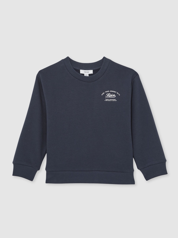 Reiss Canby Cotton Blend Motor Cars Sweatshirt - Bild 2 von 4