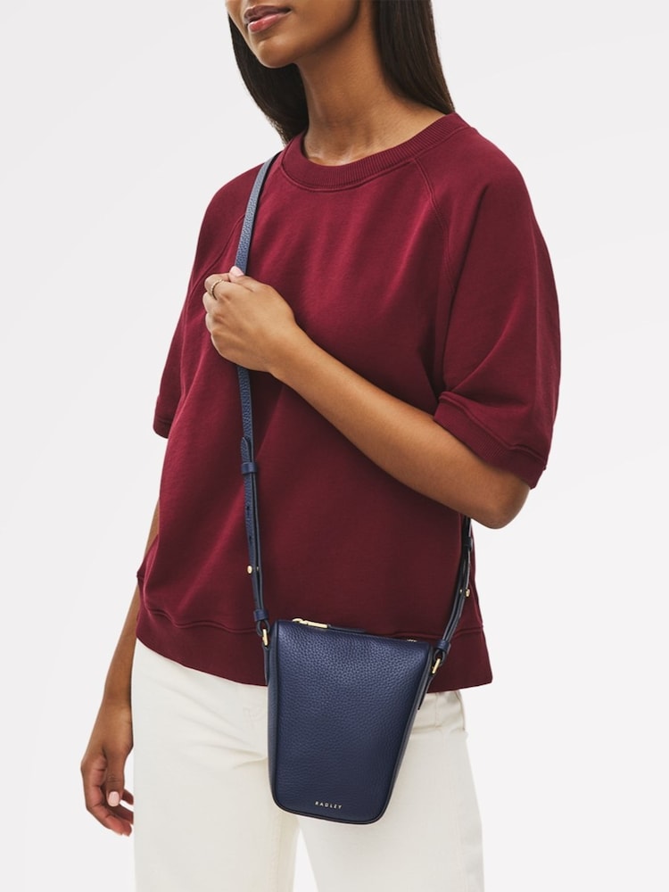 Radley Medium Blue Oak Street Phone Cross-Body Bag - Image 5 of 5