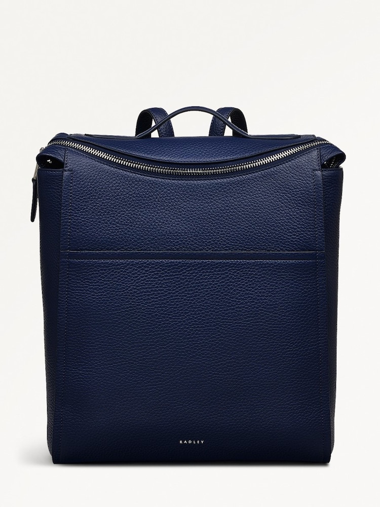 Radley Medium Blue Oak Street Zip Top Backpack - Image 1 of 5