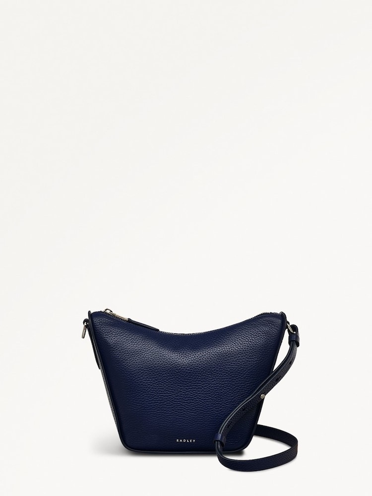 Bolsa transversal Radley Small Blue Oak Street com zíper - Imagem 1 de 5