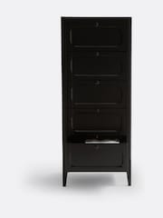 La Redoute Intérieurs Black Eugenie 5 Drawer Tallboy - Image 4 of 5