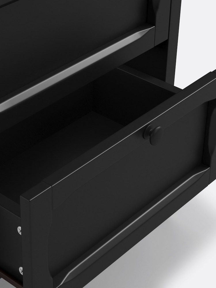 La Redoute Intérieurs Black Eugenie 5 Drawer Tallboy - Image 5 of 5