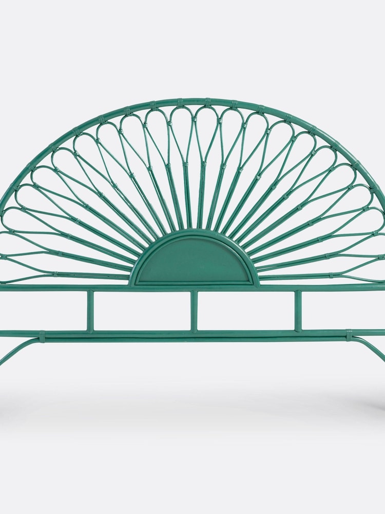 La Redoute Intérieurs Galapagos Green Tio King Rattan Headboard - Image 1 of 5