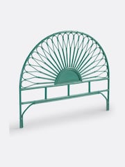 La Redoute Intérieurs Galapagos Green Tio King Rattan Headboard - Image 2 of 5