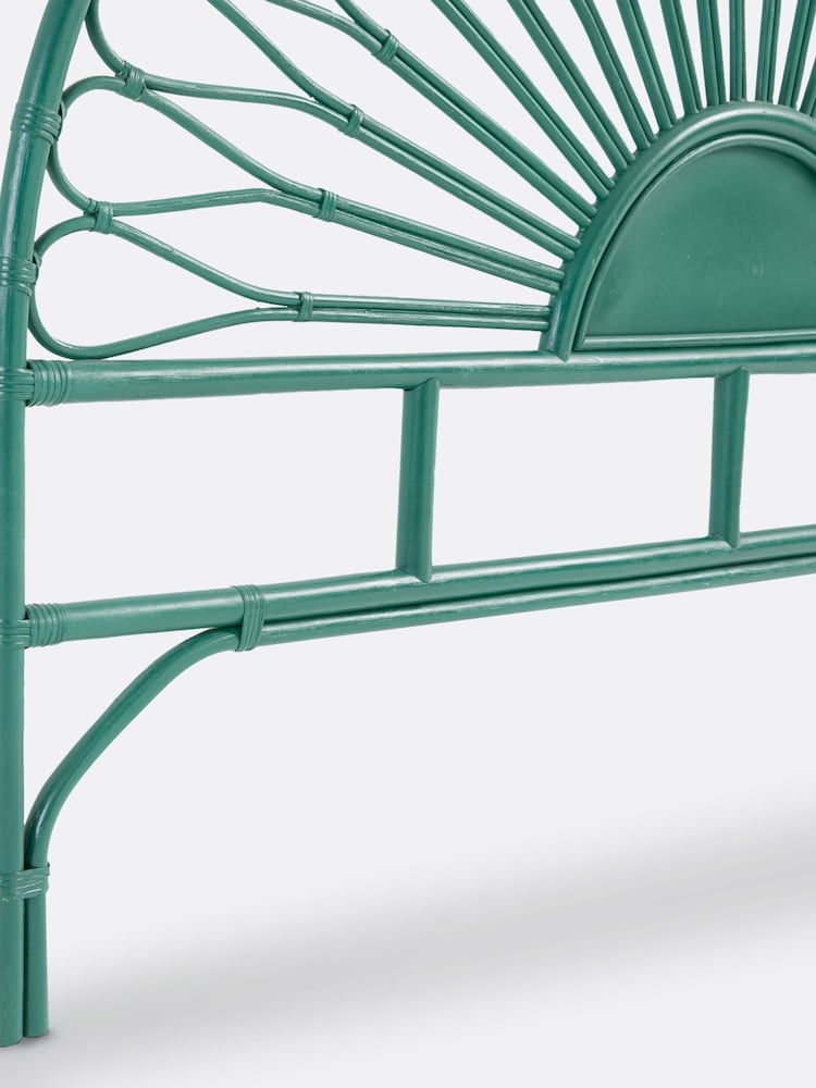 La Redoute Intérieurs Galapagos Green Tio King Rattan Headboard - Image 5 of 5