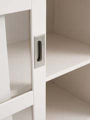 La Redoute Intérieurs Greige Lunja Bookcase with 2 Sliding Doors - Image 3 of 6
