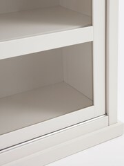 La Redoute Intérieurs Greige Lunja Bookcase with 2 Sliding Doors - Image 4 of 6