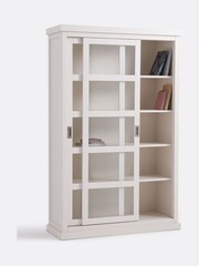 La Redoute Intérieurs Greige Lunja Bookcase with 2 Sliding Doors - Image 6 of 6