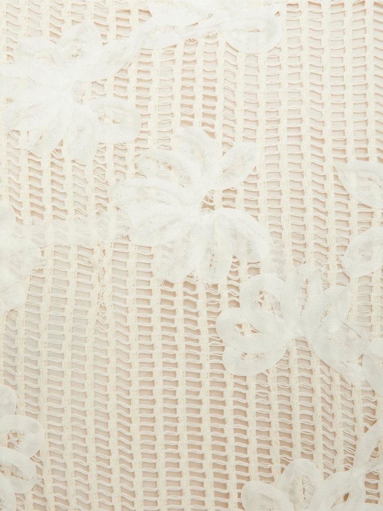 VILA Birch Long Sleeve Embroidered Dress - Image 4 of 4