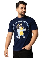 Character Mens Blue 100% Cotton T-Shirt - Slika 1 iz 10