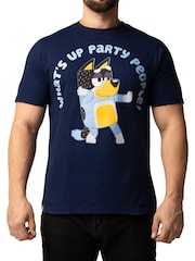 Character Mens Blue 100% Cotton T-Shirt - Slika 6 iz 10
