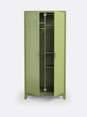 La Redoute Intérieurs Khaki Green Hiba Industrial 2 Door Metal Storage Cabinet - Image 3 of 5