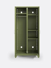 La Redoute Intérieurs Khaki Green Hiba Industrial 2 Door Metal Storage Cabinet - Image 4 of 5