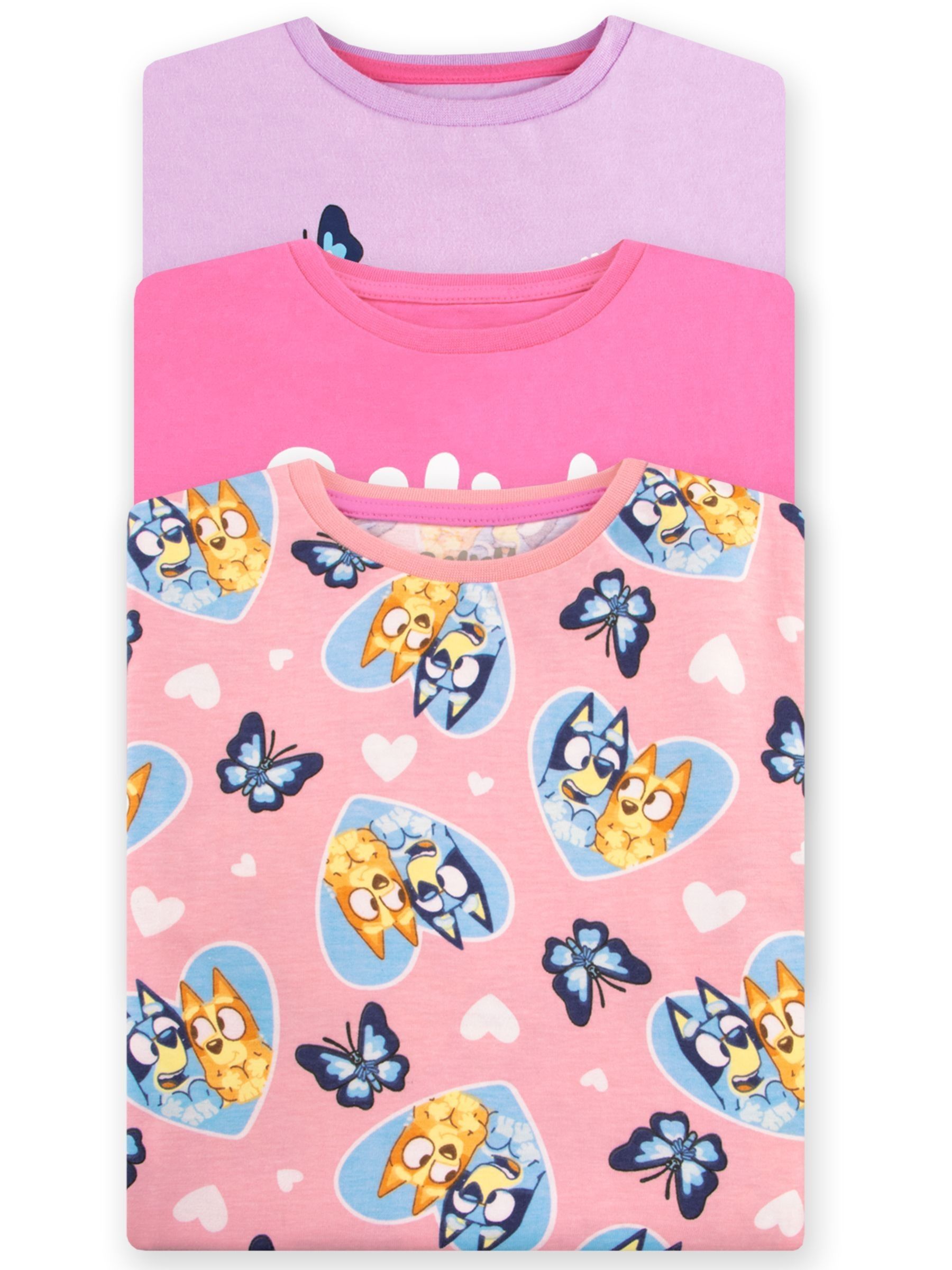 Eddie Bauer Girls' 3-Pack T-Shirt Set - Size XS (4/5) - Graphic & Pocket Tees In Pink, Blue & Navy