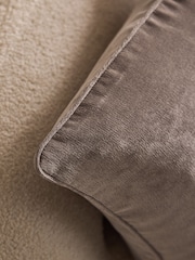 Light Natural 59 x 59cm Soft Velour Cushion - Image 2 of 4