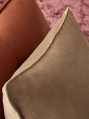 Dark Natural 59 x 59cm Matte Velvet Cushion - Image 2 of 2