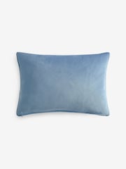 Blue 40 x 59cm Matte Velvet Cushion - Image 3 of 4