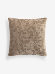 Natural 43 x 43cm Chenille Pebble Cushion - Image 4 of 5