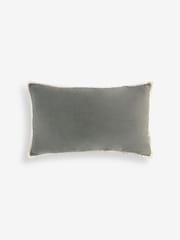 Grey 40 x 59cm Loxley Chenille Cushion - Image 3 of 4