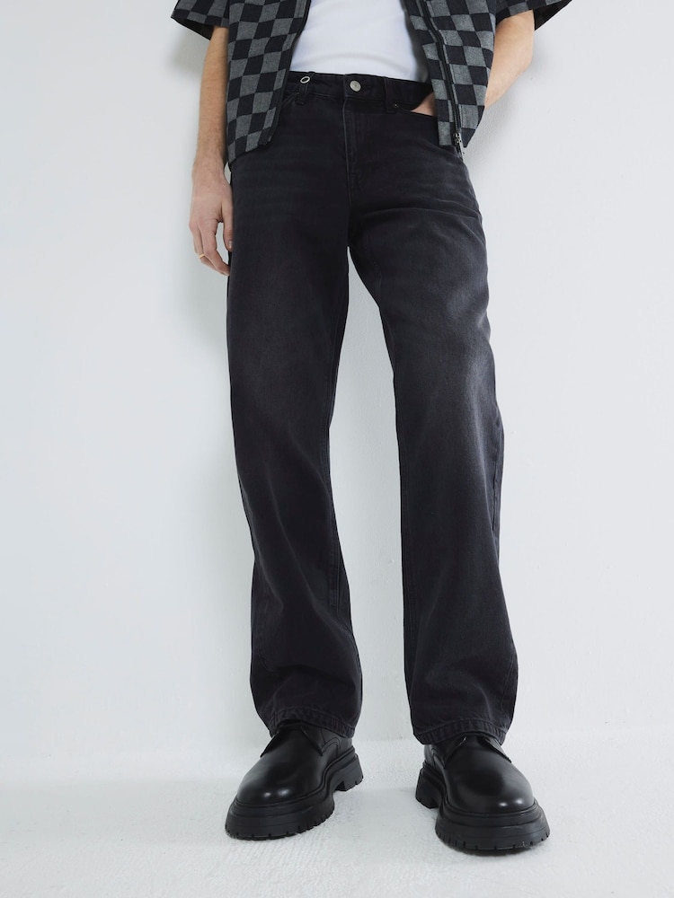 River Island Black Loose Jeans - Image 1 of 4