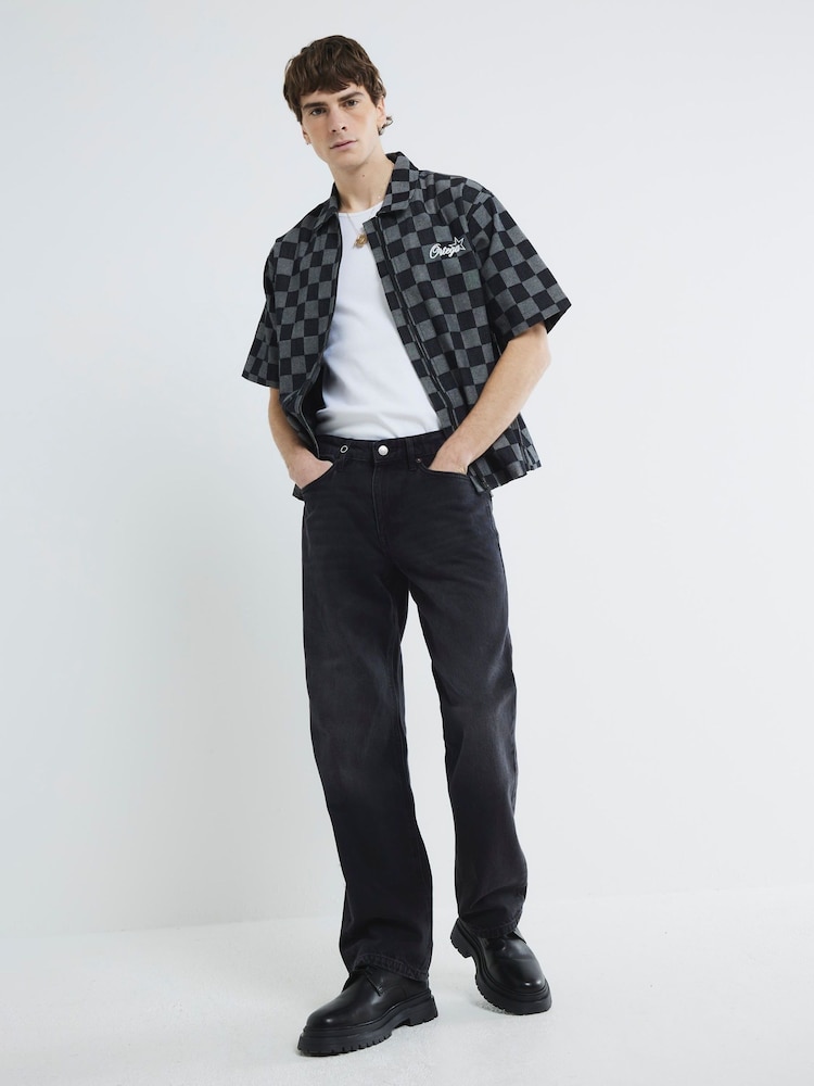 River Island Black Loose Jeans - Image 4 of 4