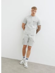 River Island Grey Slim Hybrid Nylon Shorts - Image 4 of 6