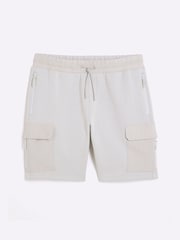 River Island Grey Slim Hybrid Nylon Shorts - Image 5 of 6