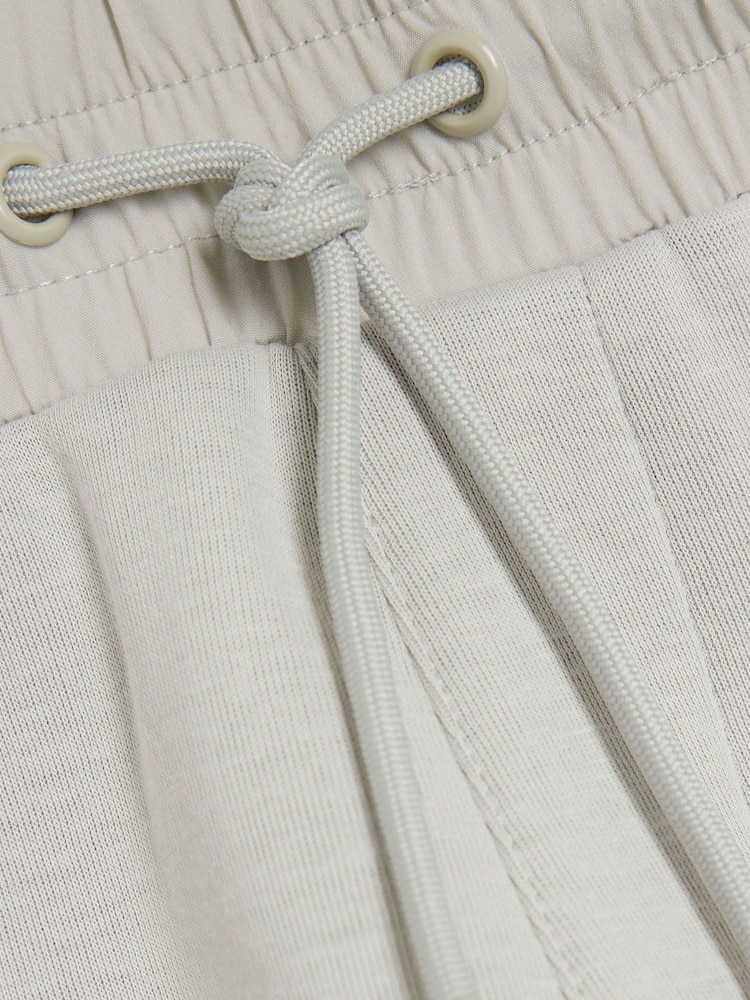 River Island Grey Slim Hybrid Nylon Shorts - Image 6 of 6 River Island Grey Slim Hybrid Nylon Shorts - Image 6 of 6