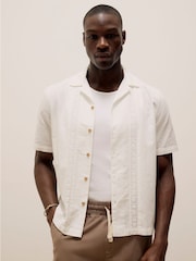 River Island White Crochet Tape 100% Cotton Shirt - Image 1 of 4