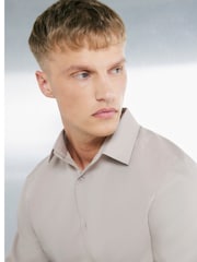 River Island Brown Slim Fit Formal Shirt - Image 3 of 3
