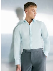 River Island Green Slim Fit Formal Shirt - Image 1 of 1