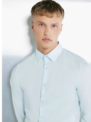 River Island Green Slim Fit Formal Shirt - Image 3 of 3