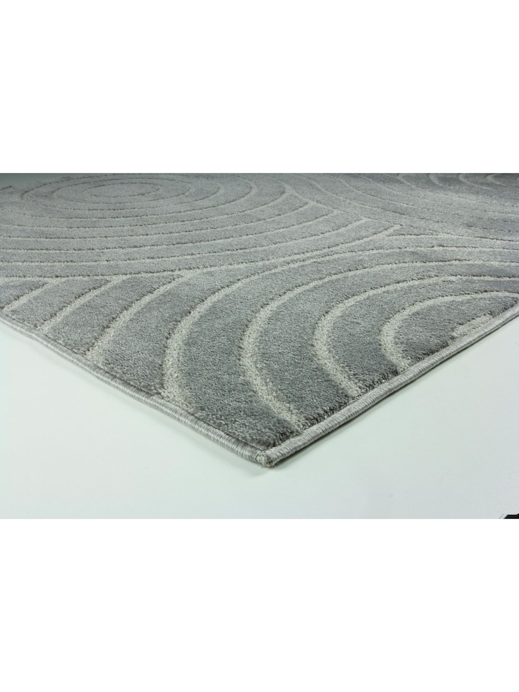 Esselle Grey Rhythm Sculpt 200 x 290cm Rug - Image 2 of 5