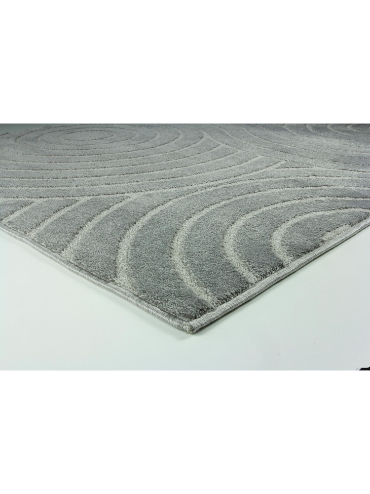 Esselle Grey Rhythm Sculpt 160 x 230cm Rug - Image 2 of 5