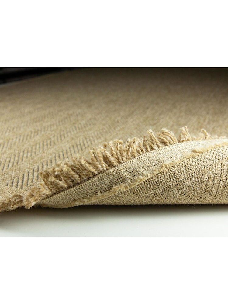 Esselle Neutral Jute Effect Herringbone 120 x 170cm Rug - Image 5 of 5