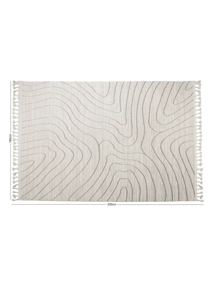 Esselle Cream Mink Arctic Contour 160 x 230cm Rug - Image 5 of 5