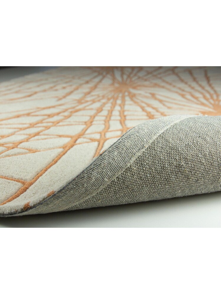 Esselle Orange Aura Starburst 120 x 170cm Rug - Image 3 of 3 Esselle Orange Aura Starburst 120 x 170cm Rug - Image 3 of 3