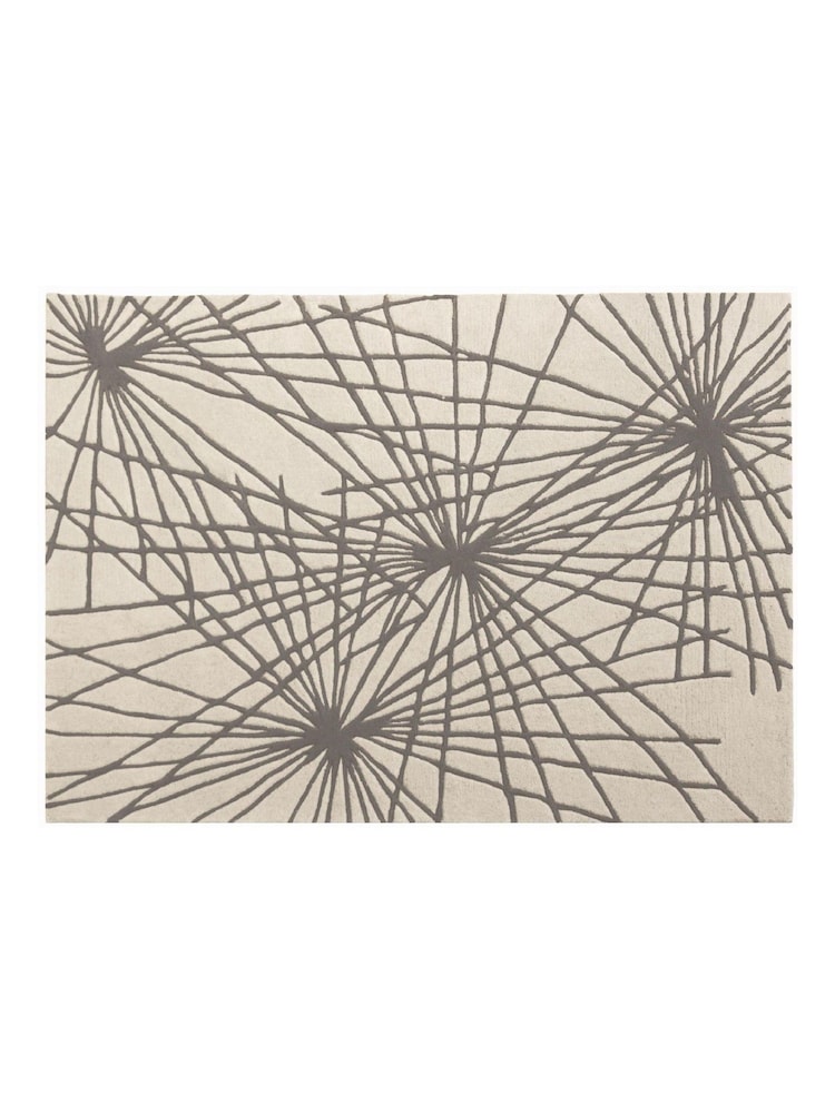 Esselle Charcoal Aura Starburst Rug 200 x 290cm - Image 1 of 5