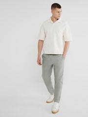 River Island Grey 100% Cotton Pull on Trousers - Image 2 of 6