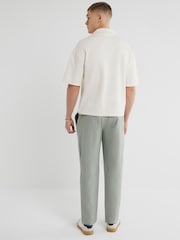 River Island Grey 100% Cotton Pull on Trousers - Image 3 of 6