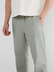 River Island Grey 100% Cotton Pull on Trousers - Image 4 of 6