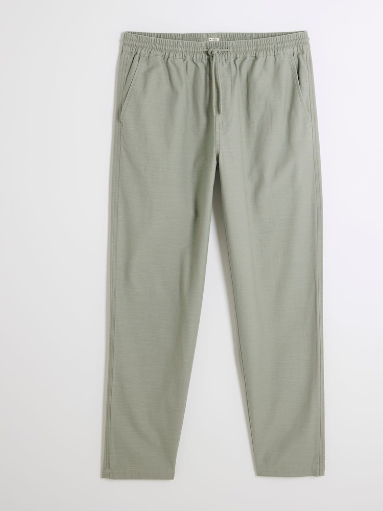 River Island Grey 100% Cotton Pull on Trousers - Image 5 of 6