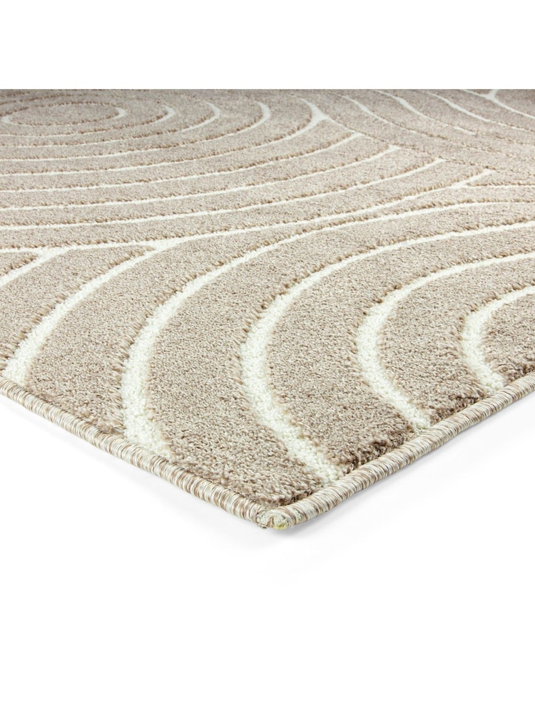 Esselle Neutral Rhythm Sculpt Rug 120 x 170cm - Image 2 of 4