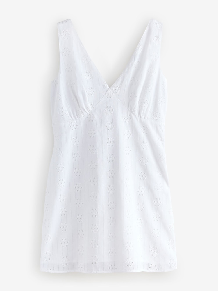 White Broderie Anglaise Dress - Image 1 of 1