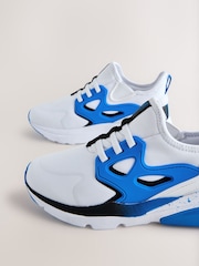 Balts/zils - Elastīgas mežģīņu kedas - Attēls 6 no 8