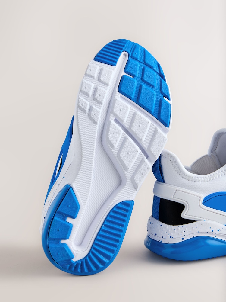 Balts/zils - Elastīgas mežģīņu kedas - Attēls 8 no 8 Balts/zils - Elastīgas mežģīņu kedas - Attēls 8 no 8