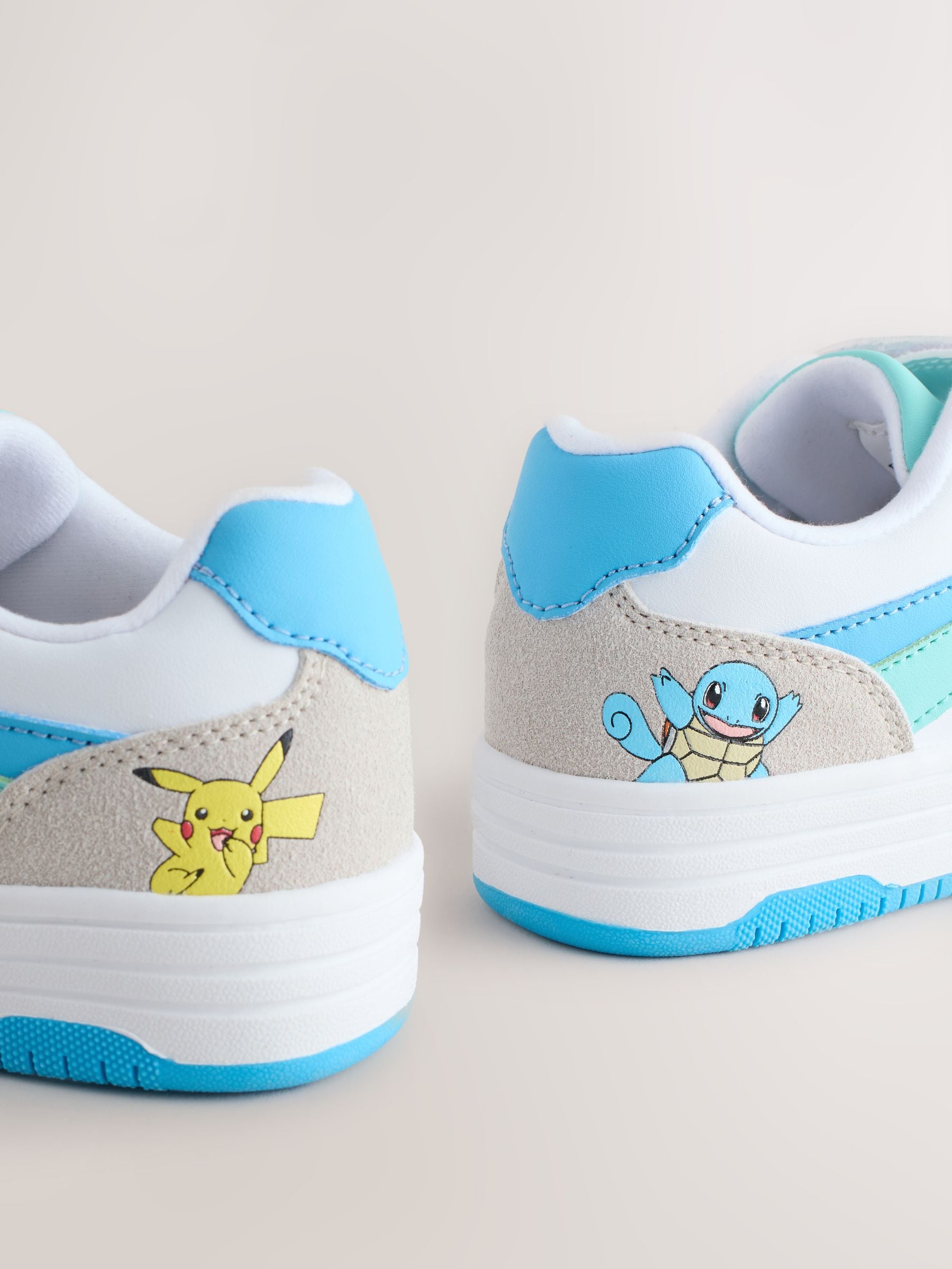 Buy White Colourblock Pokemon Elastic Lace Trainers from Next USA